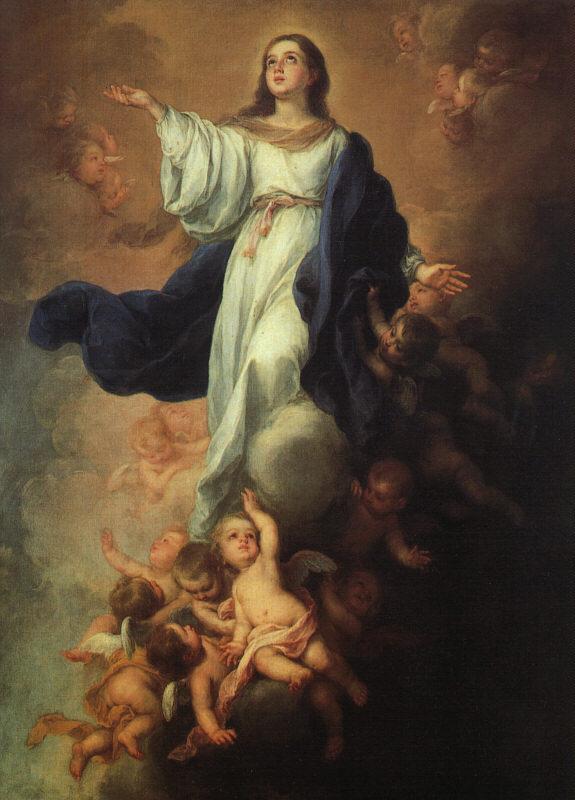 MURILLO, Bartolome Esteban Assumption of the Virgin sg oil painting image